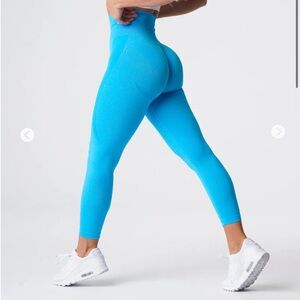 NVGTN Caribbean blue contour seamless leggings